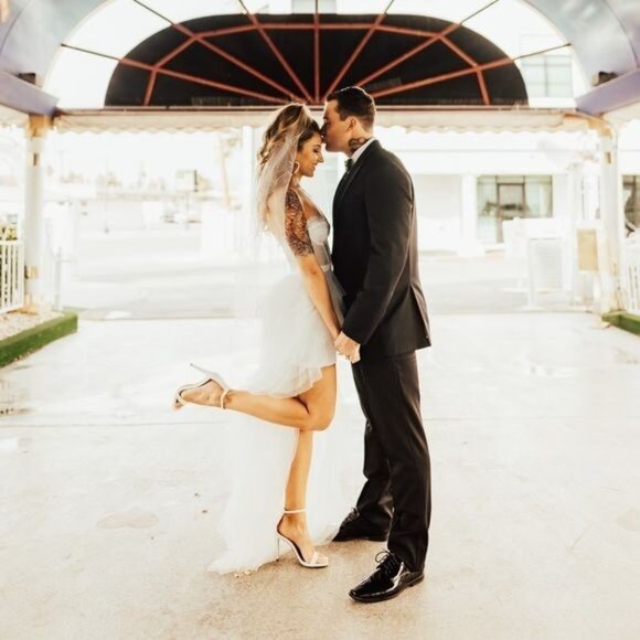 For Love & Lemons X REVOLVE Bustier Gown in White Small New Lace Wedding Dress - Picture 13 of 17